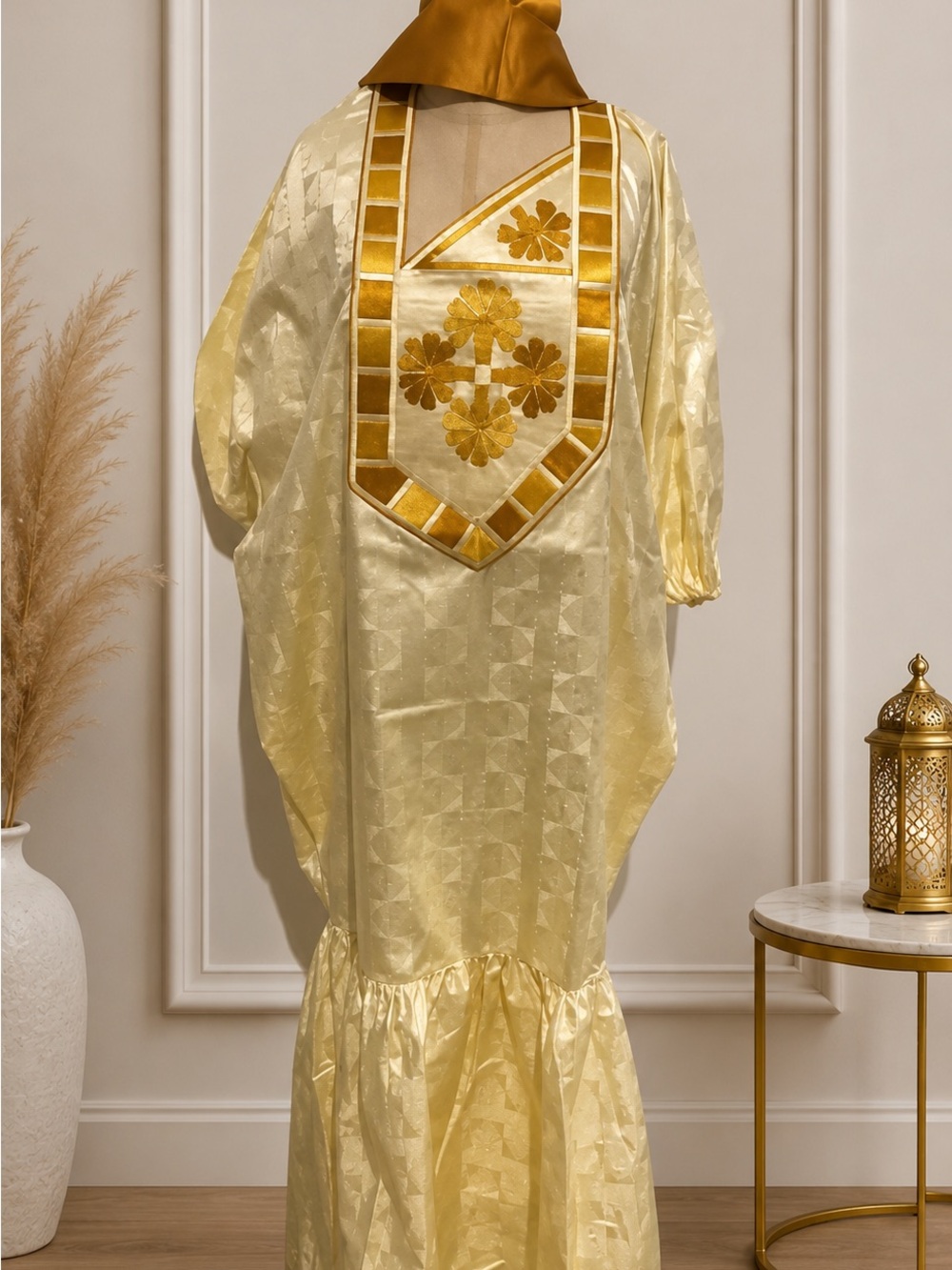 african Quality Getzner bazin dress Size L